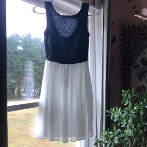 Formal Black &White Dress